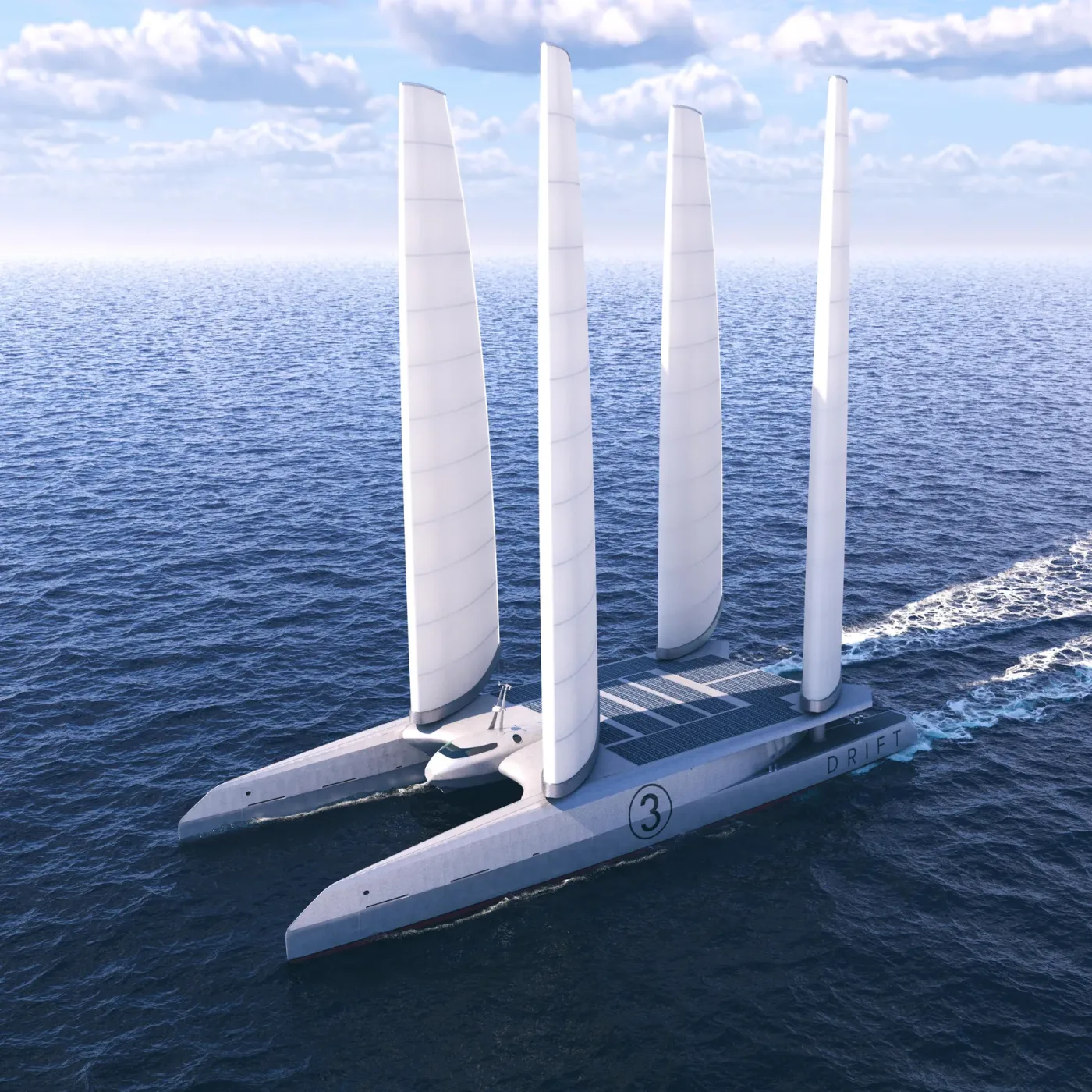 A DRIFT vessel under sail