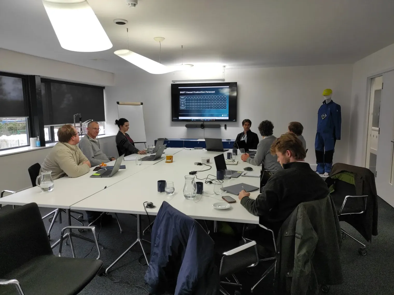 The DRIFT team visiting Southern Spars