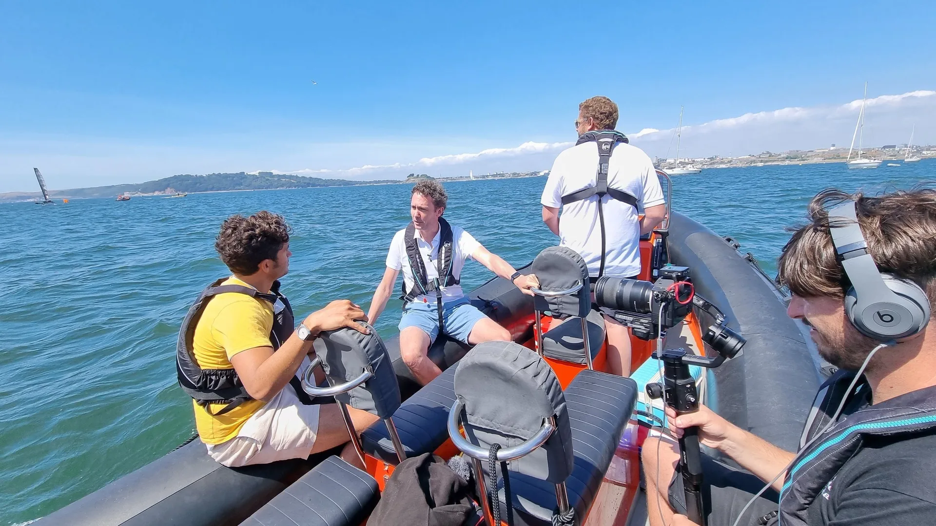 The DRIFT crew at SailGP